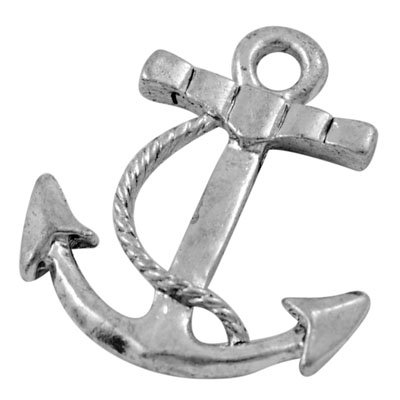 15x Charms Boat anchor Pendant Beads Jewellery Crafts Tibetan Silver /S423 