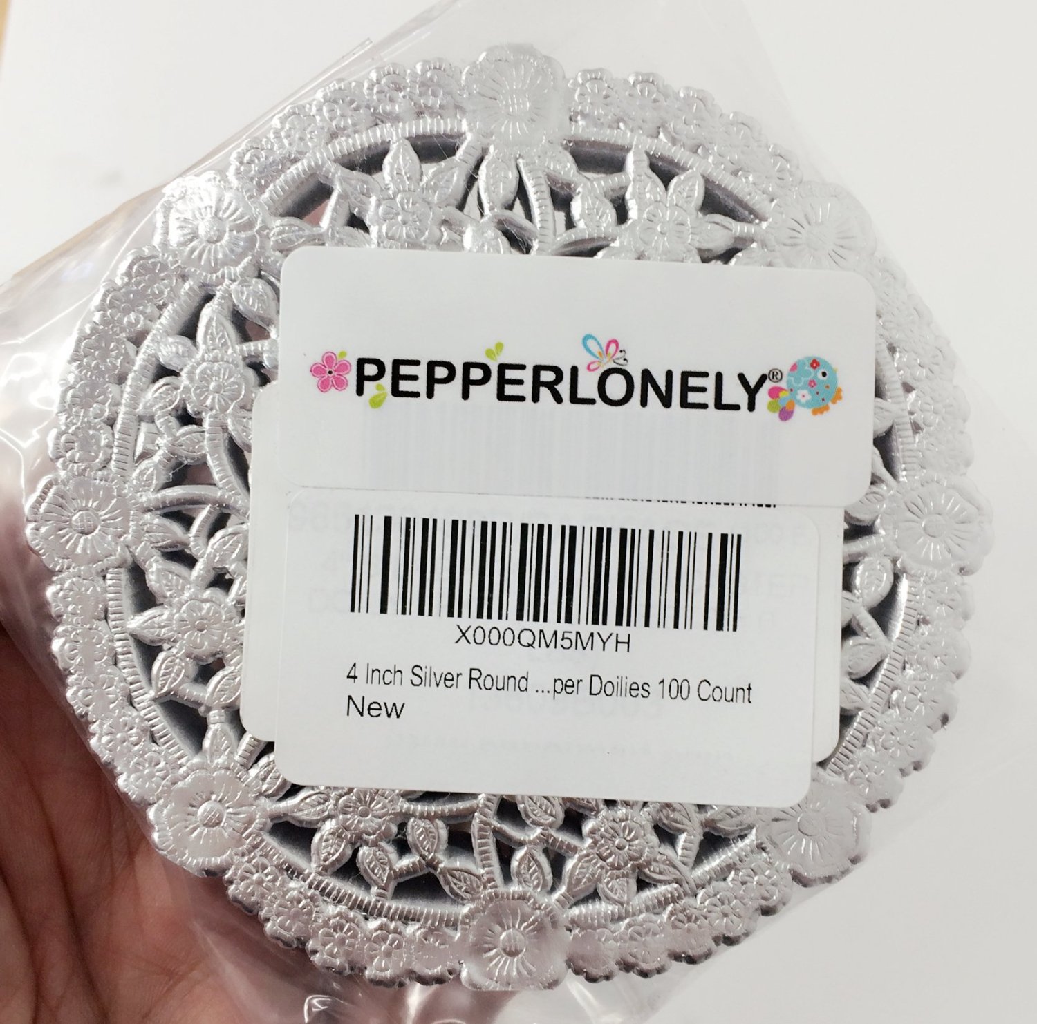 4 Inch Silver Round Lancaster Paper Doilies 100 Count – PEPPERLONELY –  Beads, Buttons, Crafts, Ribbons, Jewelry Findings